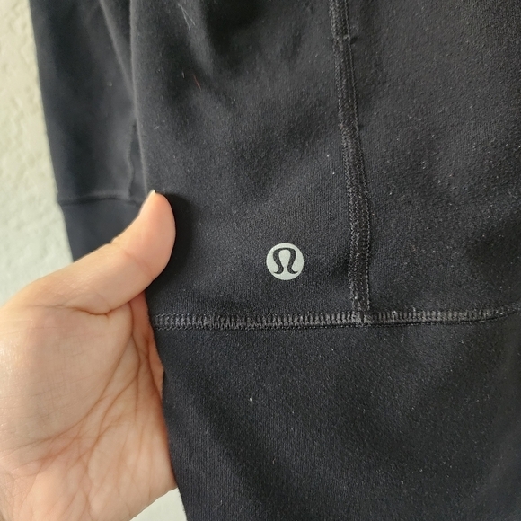 Lululemon In Stride Black Longline Cowl Neck Zip Jacket Luon Casual Yoga Gym 6 - Picture 5 of 14